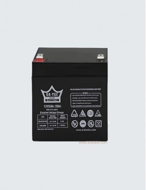 Ortec 12Volt 5 AH Kuru Bakımsız Akü Derin Deşarj 2 Sene Ömürlü 