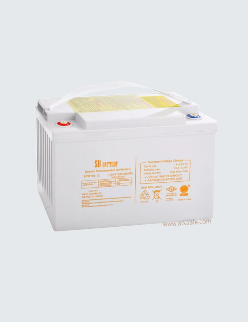 SB 110 Amper Jel Akü 12Volt   Derin Deşarj  Solar NPP Battery Sene Ömür Garantili