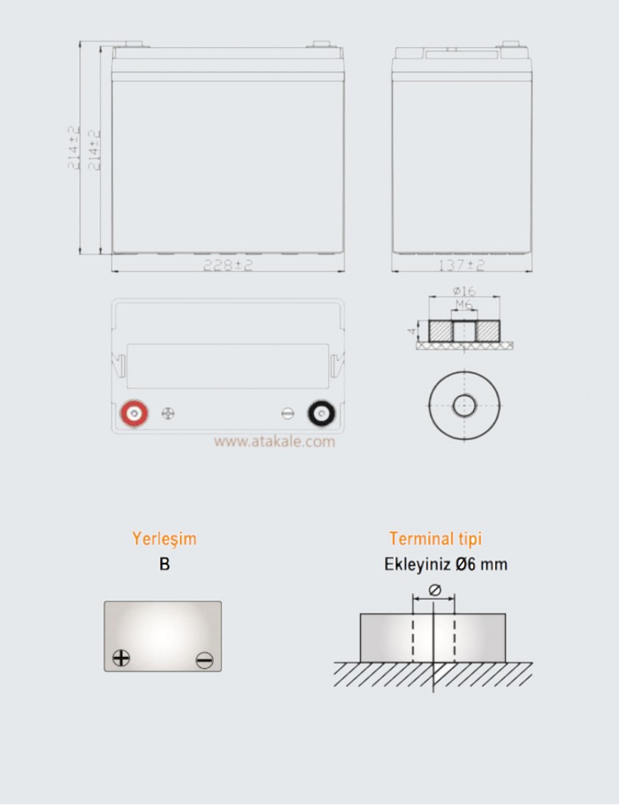 Asterion 12Volt 55AH Solar Jel Akü Nano Karbon  Derin Deşarj 12 Sene Ömürlü 