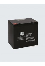 SSB 55 Amper Solar Jel Akü 12Volt  Nano Karbon Derin Deşarj 10 Sene Ömürlü 2 Sene Ömür Garantili