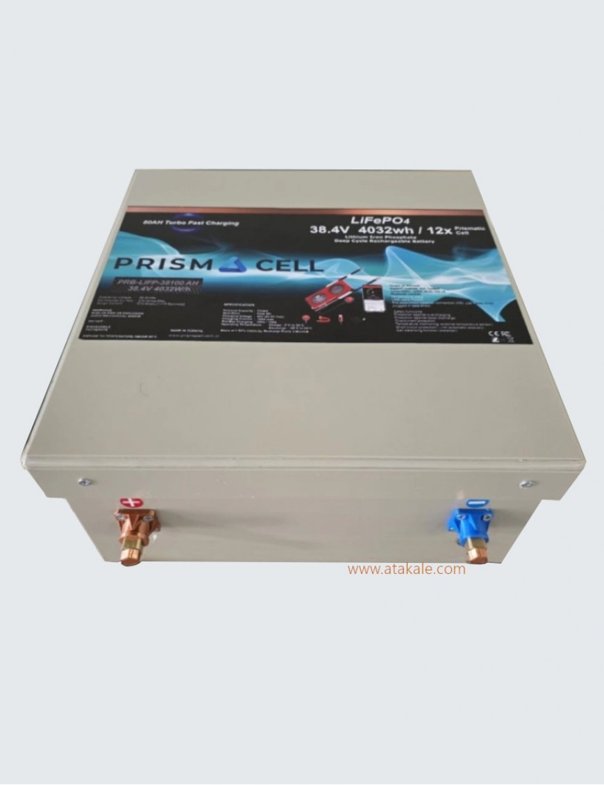 Prismacell Lifepo4 36 volt akü 38.4 volt 105ah 4032 watth  Minn Kota Sanal Çapa lifepo4 akü