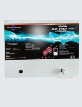 Prismacell Lifepo4 51.2 volt akü 48 volt 105ah 5376 watth  Smart Bluetooth