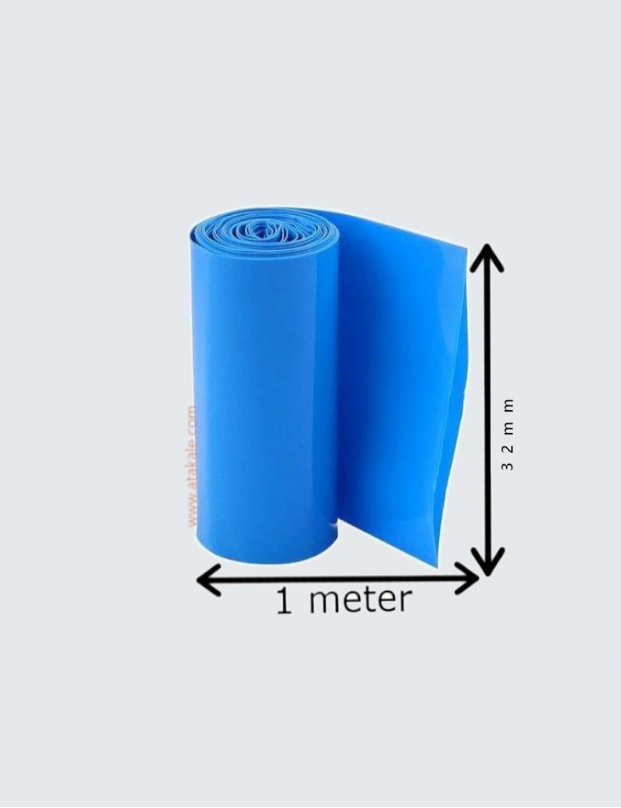 Shrink 32 mm  Lityum Batarya Kaplama Isıyla Daralan PVC Makaron