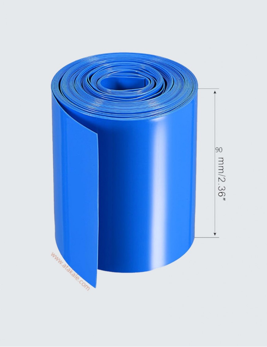 Shrink 90 mm  Lityum Batarya Kaplama Isıyla Daralan PVC Makaron