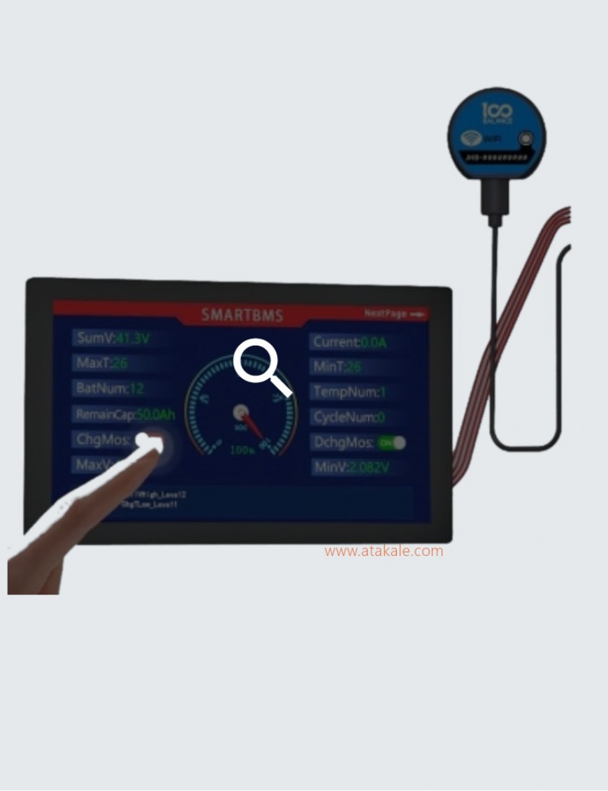 Prismacell Lifepo4 51.2 volt akü 48 volt Rack Tipi 102ah 5376 watth  Smart Bluetooth