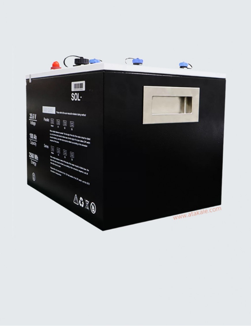 Solinved  12.8 Volt Lityum Ion 100AH LifePo4 Solar Şarj Edilebilir Marin Akü 1500 cyle CFE