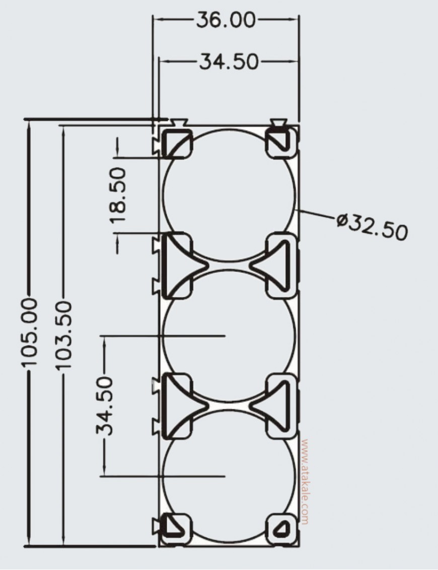 32650 Pil Tutucu Holder  3x1 3'lü Lifepo4 Braket Birleştirici Battery Holder