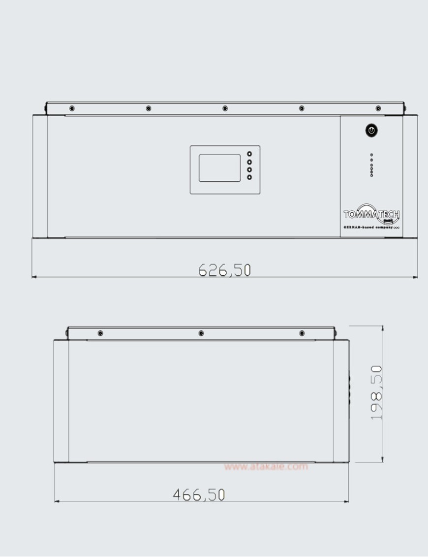 TommaTech 25.6Volt 204 AH G2 Lityum Batarya Modüler Serisi 24Volt Lifepo4