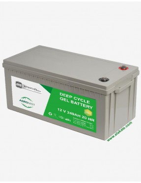 Agromot 12Volt 240AH Deep Cycle AGM Gel Battery Nano Carbon 3 Years Warranty