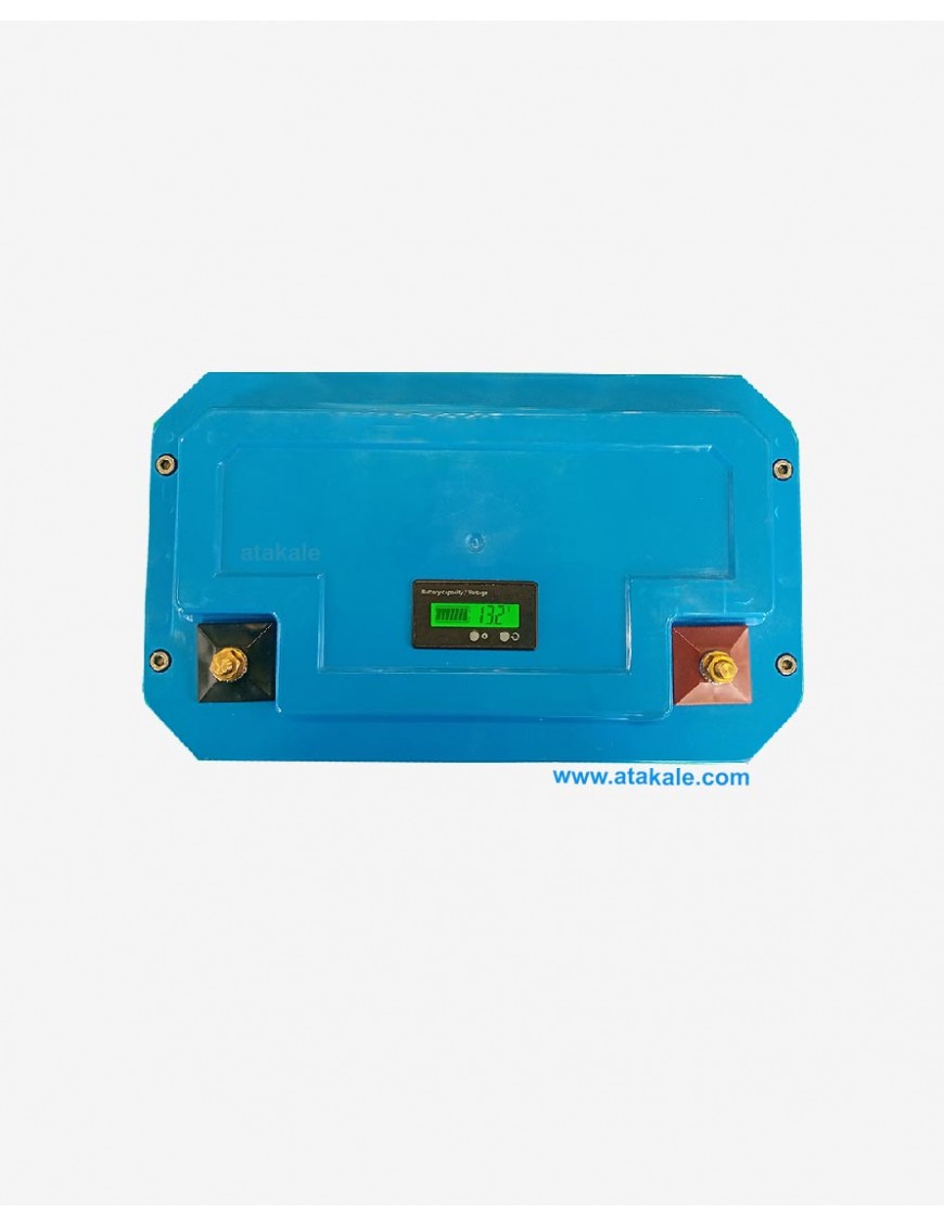 Megacell 25.6Volt 50AH LifePo4 Lityum Demir Fosfat Akü 2200 çevrim ABS Kutu