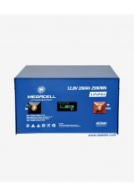 Megacell 12.8Volt 200AH LifePo4 Lityum Demir Fosfat Akü 2200 çevrim Metal Kutu