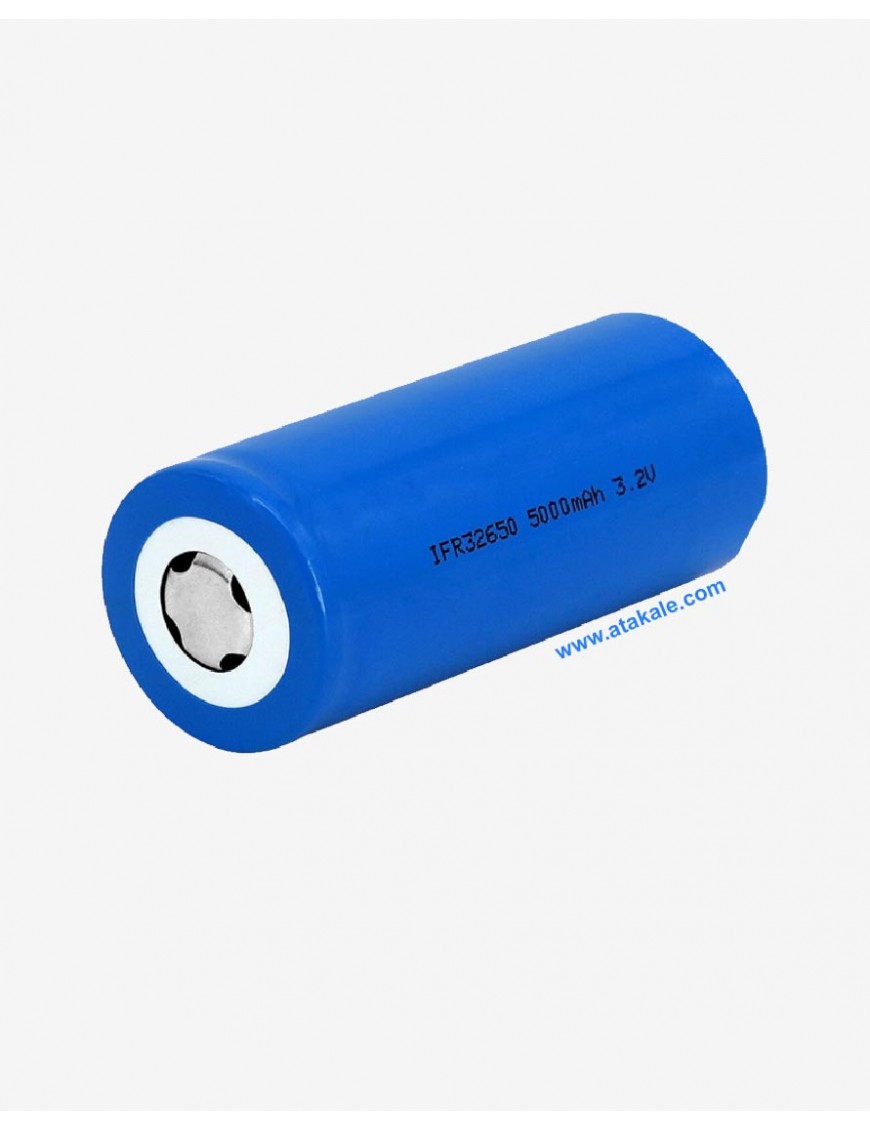 3.2Volt silindirik 32650 5000mah 5ah Deşarj  LFP LifePo4  Şarj Edilebilir Akü Hücresi
