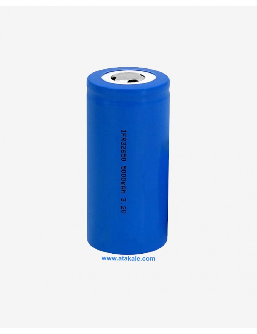 3.2Volt silindirik 32650 5000mah 5ah Deşarj  LFP LifePo4  Şarj Edilebilir Akü Hücresi