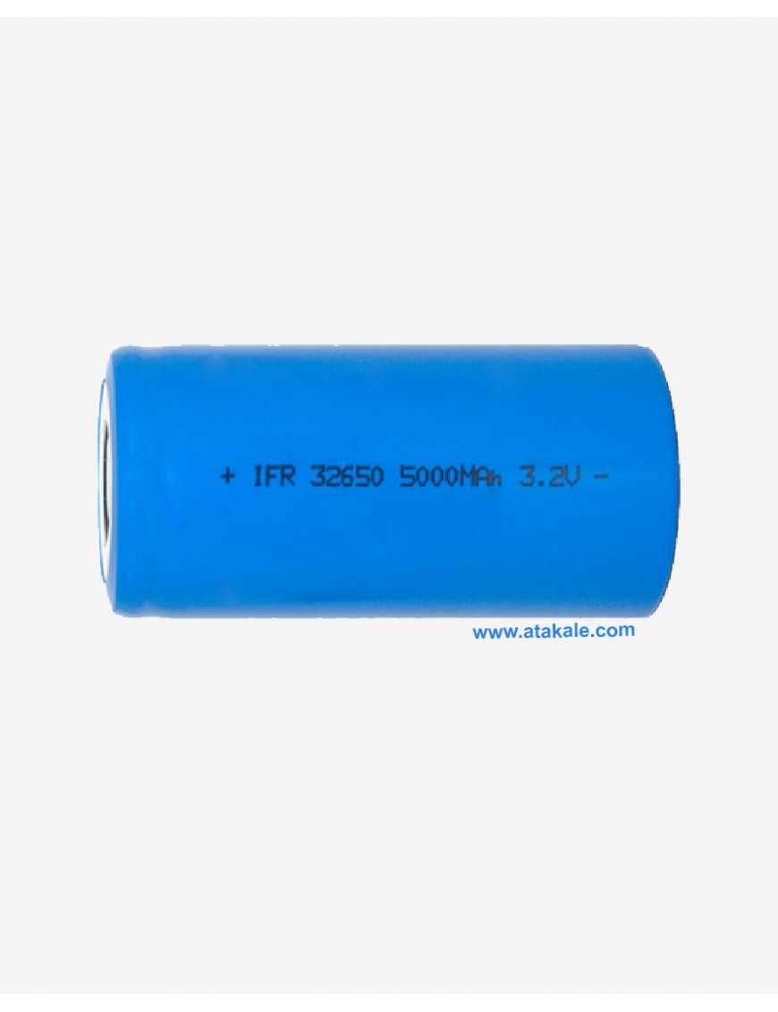 3.2Volt silindirik 32650 5000mah 5ah Deşarj  LFP LifePo4  Şarj Edilebilir Akü Hücresi