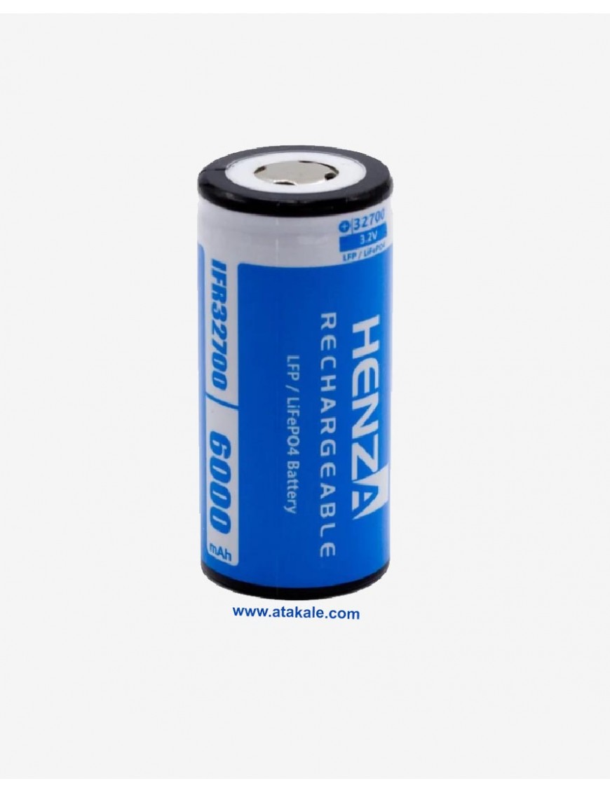 Henza 3.2Volt silindirik 32700 6000mah 6ah Deşarj  LFP LifePo4  Şarj Edilebilir Akü Hücresi