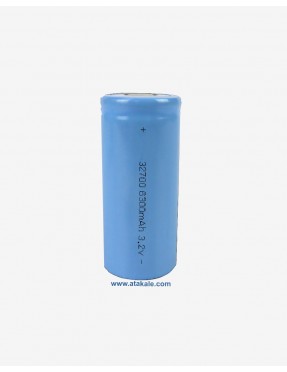 3.2Volt silindirik 32700 6300mah 6.3ah Deşarj  LFP LifePo4  Şarj Edilebilir Akü Hücresi