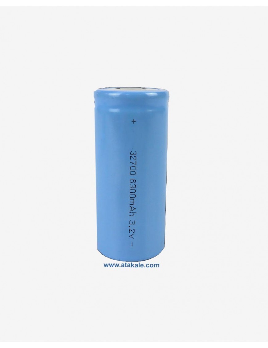 3.2Volt silindirik 32700 6300mah 6.3ah Deşarj  LFP LifePo4  Şarj Edilebilir Akü Hücresi