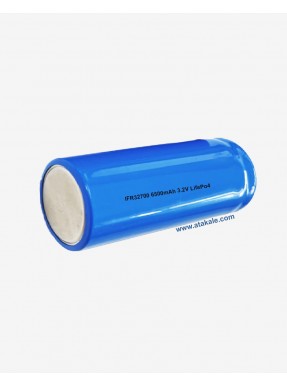 3.2Volt silindirik 32700 6500mah 6.5ah Deşarj  LFP LifePo4  Şarj Edilebilir Akü Hücresi