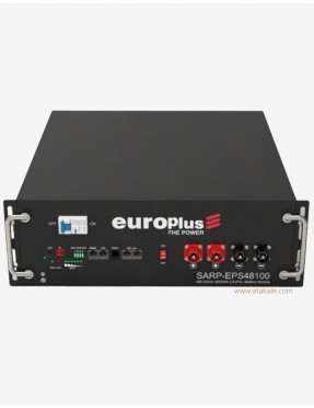 Europlus 48Volt Lityum Ion 100Amper LifePo4 Solar Rack Montaj Modüler  51.2V Prizmatik Bluetooth Akü 6000cyle
