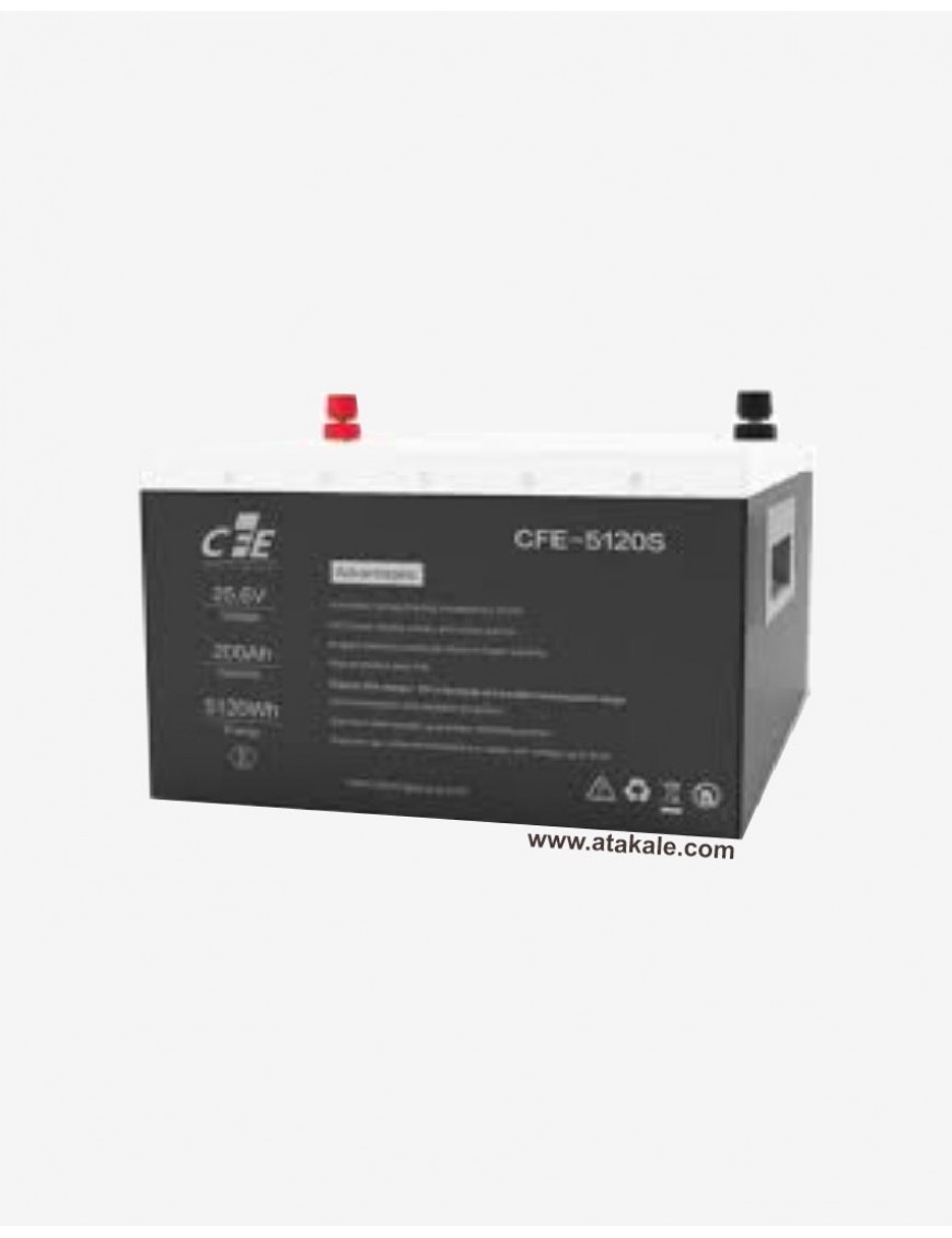 Orbus 24Volt/25.6Volt Lityum Ion 200AH LifePo4 Solar Şarj Edilebilir Marin Akü CFE -5120SP