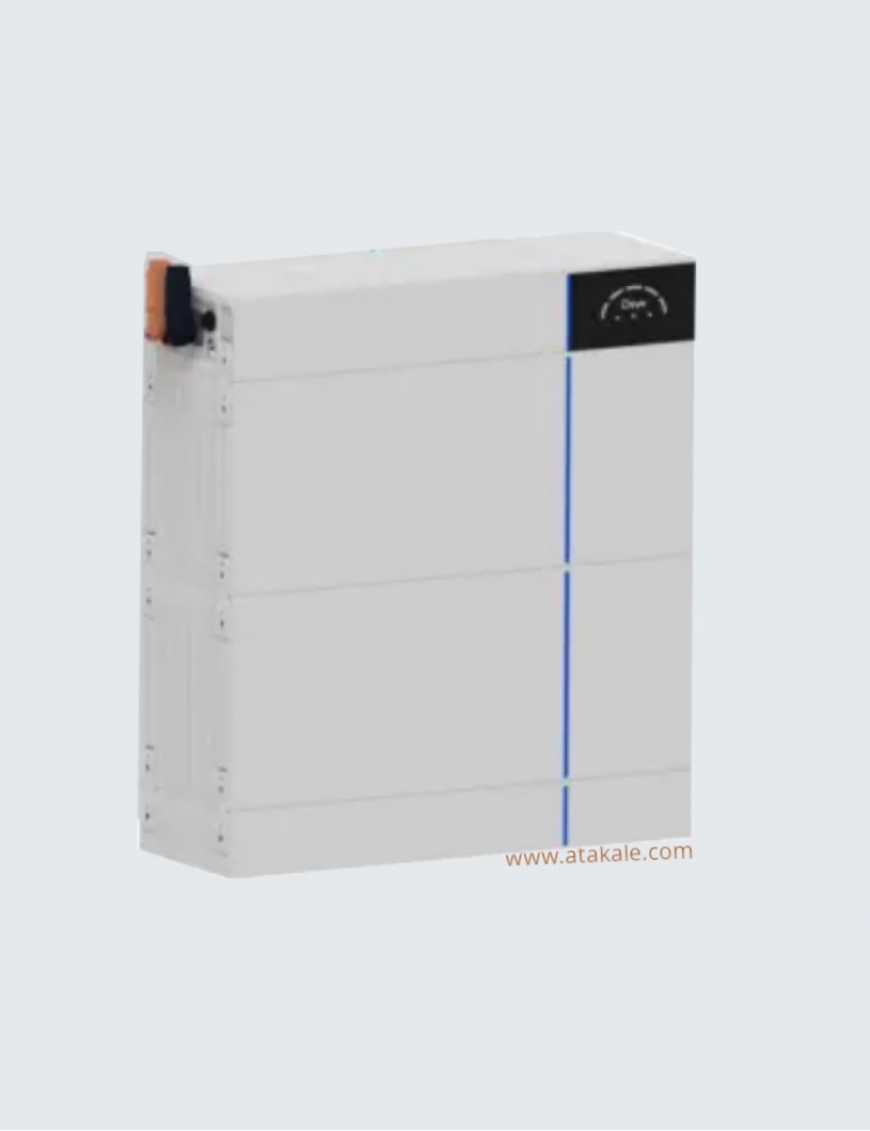 Deye 5.12kwh 100AH 51.2V AI-W5.1-B Lityum Lifepo4 Solar Akü Yedekleme Ünitesi Kobaltsız Düşük Gerilimli 10Sene Garanti