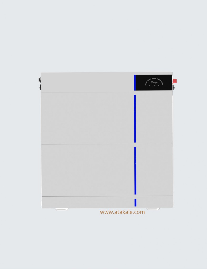 Deye 5.12kwh 100AH 51.2V AI-W5.1-B Lityum Lifepo4 Solar Akü Yedekleme Ünitesi Kobaltsız Düşük Gerilimli 10Sene Garanti
