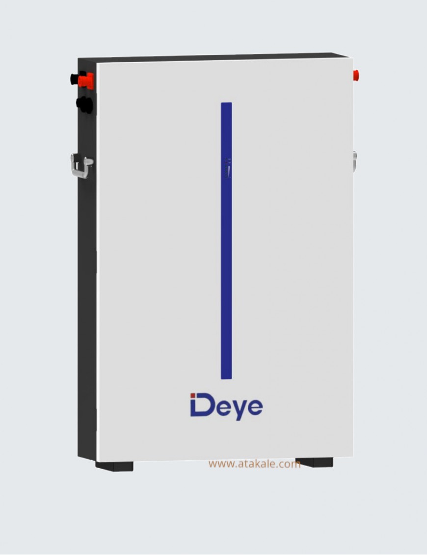 Deye 6.14kwh 120AH 51.2V  Lityum Lifepo4 Solar Akü Yedekleme Ünitesi Kobaltsız Düşük Gerilimli 10Sene Garanti