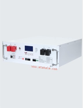 Apex 51,2Volt 100AH 5,12Kwh  Karavan Lityum Lifepo4 Solar Akü 5 Sene Garanti LCD Bleutooth ABS Kasa 