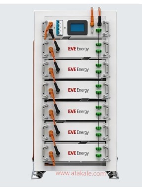 Eve 30,72Kwh 307.2Volt 100AH High Voltage Lityum Lifepo4 Solar Akü Yedekleme Ünitesi 10Sene Garanti Deye Uyumlu