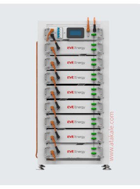 Eve 40,96Kwh 409.6Volt 100AH High Voltage Lityum Lifepo4 Solar Akü Yedekleme Ünitesi 10Sene Garanti Deye Uyumlu