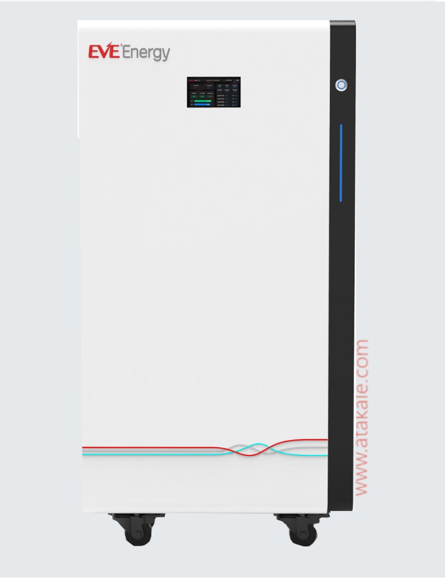 Eve 15Kwh 51.2Volt 280AHLow Voltage Lityum Lifepo4 Solar Akü Yedekleme Ünitesi 10Sene Garanti Deye Uyumlu