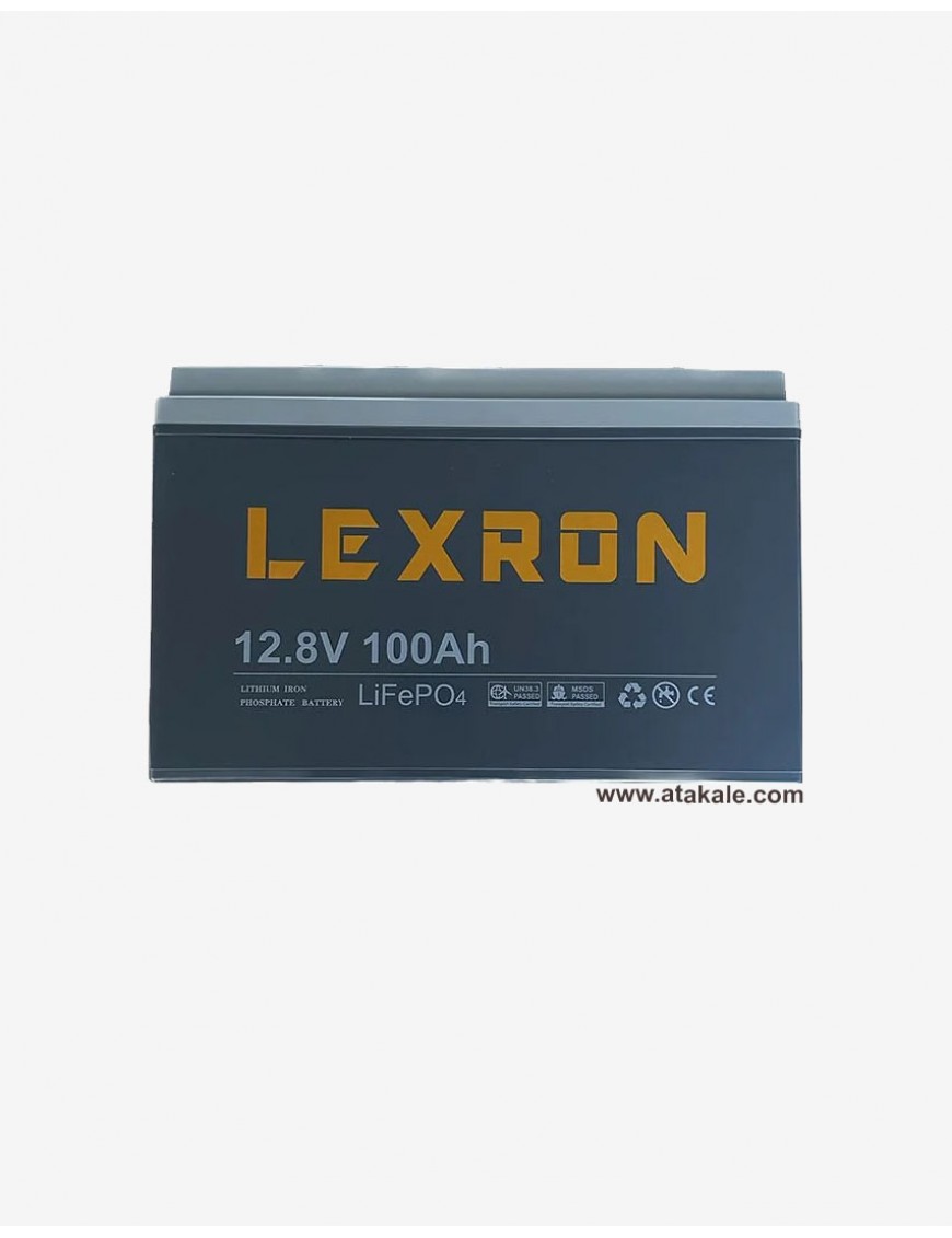Lexron 12Volt Lityum Ion 100AH LifePo4 Solar Şarj Edilebilir Marin Akü Lexron LXR100L