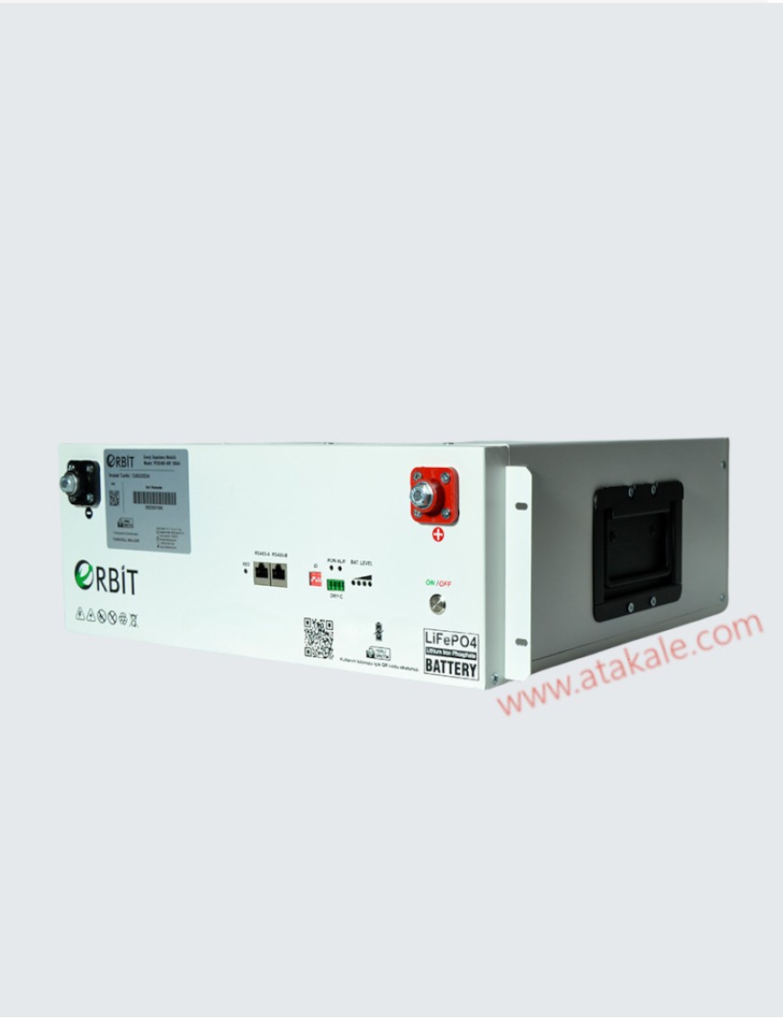 Orbit 48Volt 100AH 4,8Kwh  Lityum Lifepo4 Solar Akü Yedekleme Ünitesi Low Voltage 10Sene Garanti