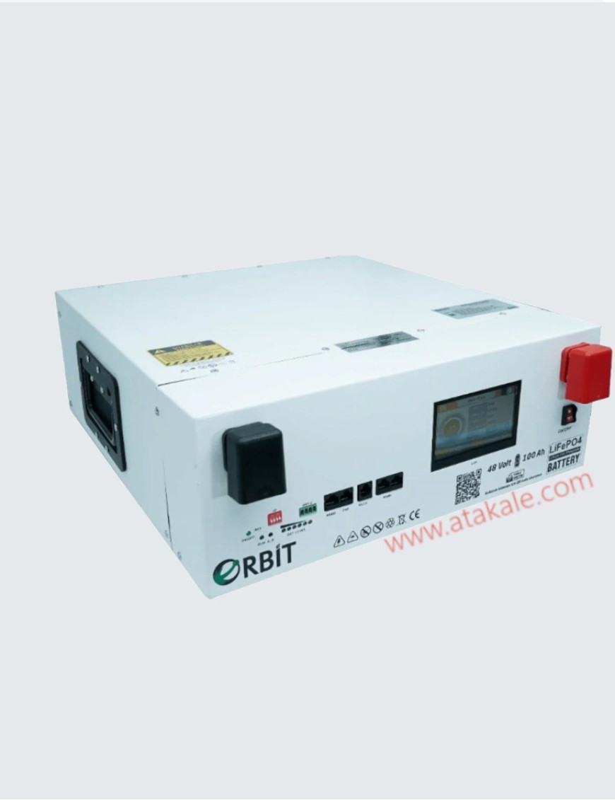 Orbit 48Volt 100AH 4,8Kwh  Lityum Lifepo4 Solar Akü Yedekleme Ünitesi Low Voltage 10Sene Garanti