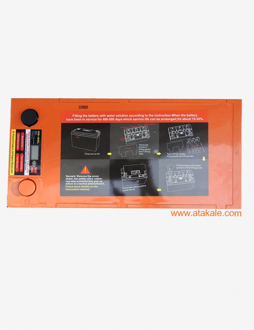 Outdo 200AH 12Volt Solar Jel Akü Dijital Ekranlı 10 Sene Ömürlü Huawei  DS -iGEL