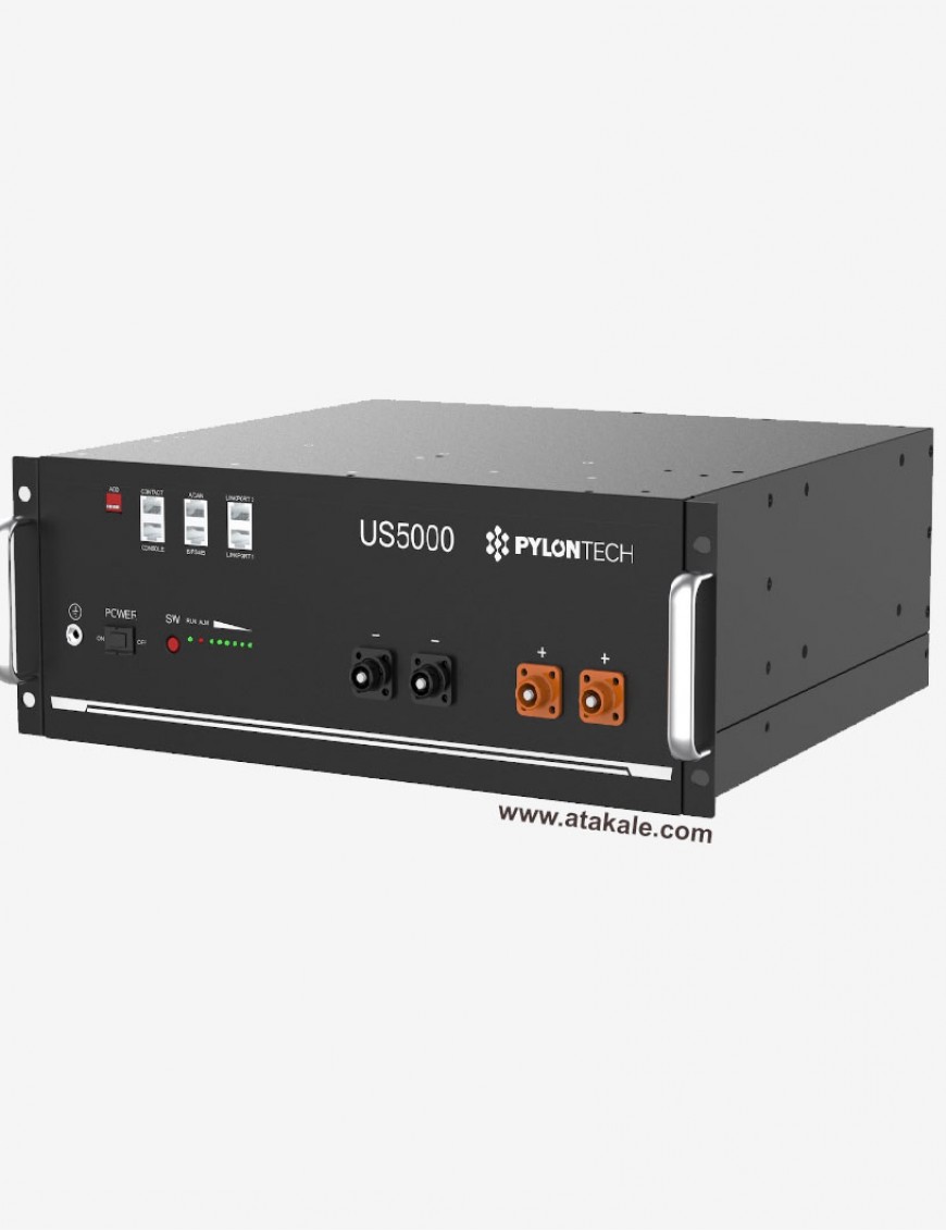 Pylontech 48V 100AH Lifepo4  US5000 4800Wh 6000 cyle %80 Lityum Demir Fosfat Solar Akü