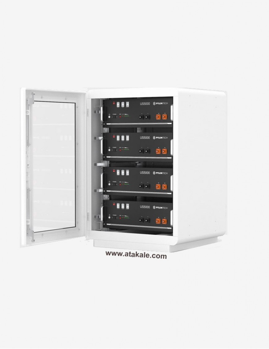 Pylontech 48V 100AH Lifepo4  US5000 4800Wh 6000 cyle %80 Lityum Demir Fosfat Solar Akü