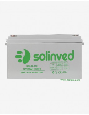 Solinved 12Volt 150AH Solar Jel Akü Derin Deşarj 1 Sene Garanti