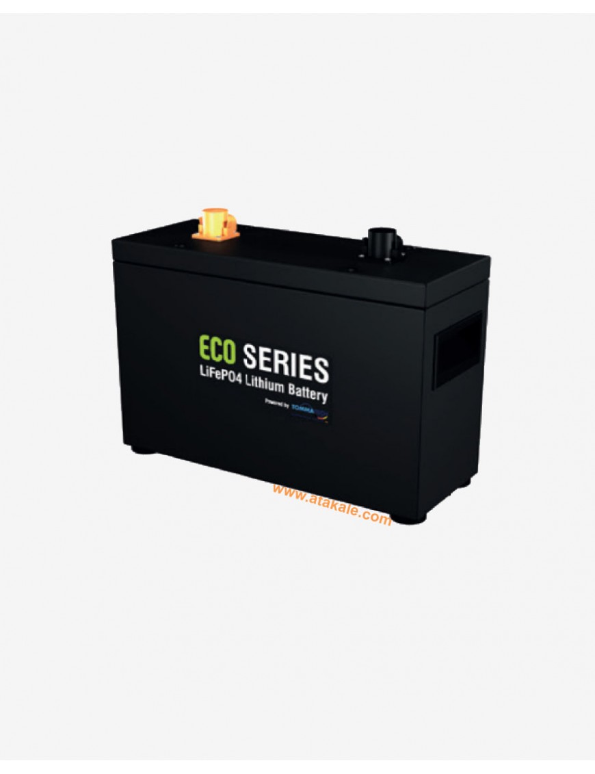 Tommatech 12Volt Lityum Ion 60AH Eco Serisi  LifePo4 Solar Şarj Edilebilir Marin Akü 768wh 12.8V 3000Çevrim