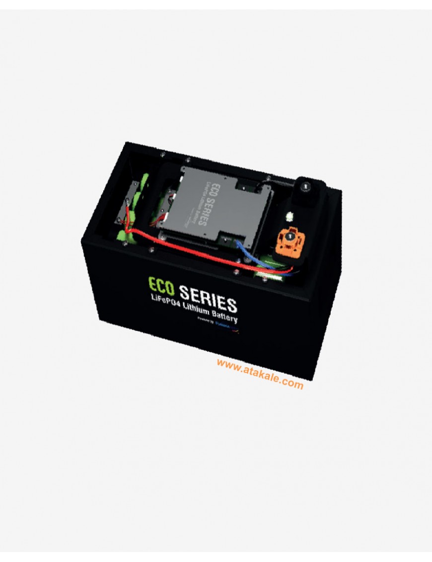 Tommatech 12Volt Lityum Ion 60AH Eco Serisi  LifePo4 Solar Şarj Edilebilir Marin Akü 768wh 12.8V 3000Çevrim