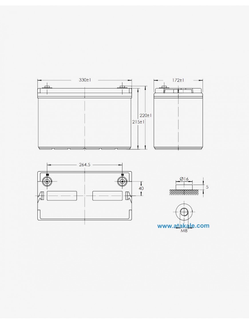 Victron Energy 12.8V 100AH LifePo4 Superpack Android Uygulama 1280wh BAT512110610 2500cyle