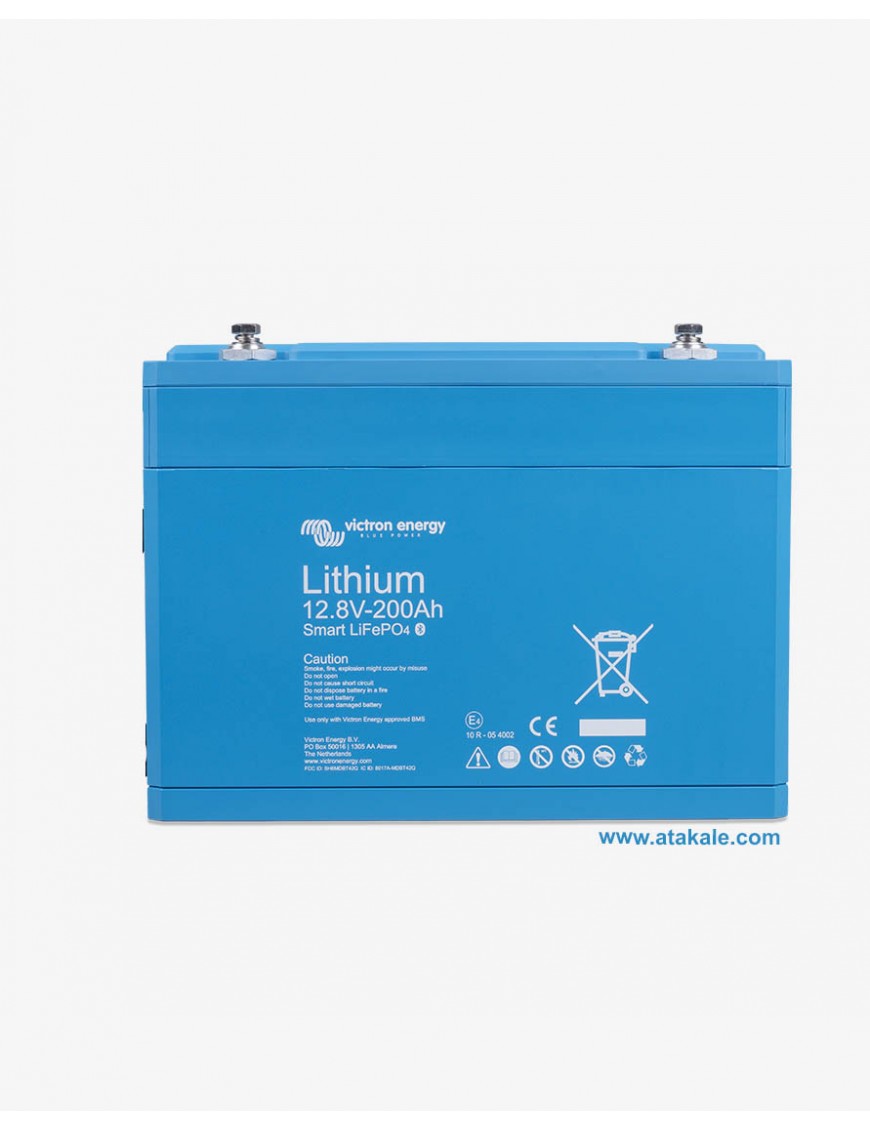 Victron Energy 12.8V 200AH LifePo4 Smart Akü Android Uygulama 2560wh BAT512120610