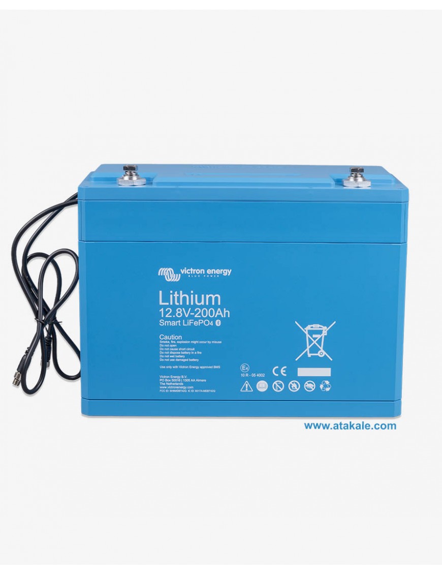 Victron Energy 12.8V 200AH LifePo4 Smart Akü Android Uygulama 2560wh BAT512120610