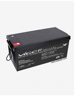 Vigor 12Volt 200AH Solar Jel Akü Nano Karbon  Derin Deşarj 10 Sene Ömürlü Huawei Outdo