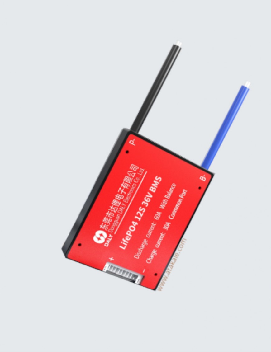Daly 12S BMS 36V 60A LiFePo4  Lityum Elektrik Araç Bisiklet Scooter-Ortak Port 38.40Volt