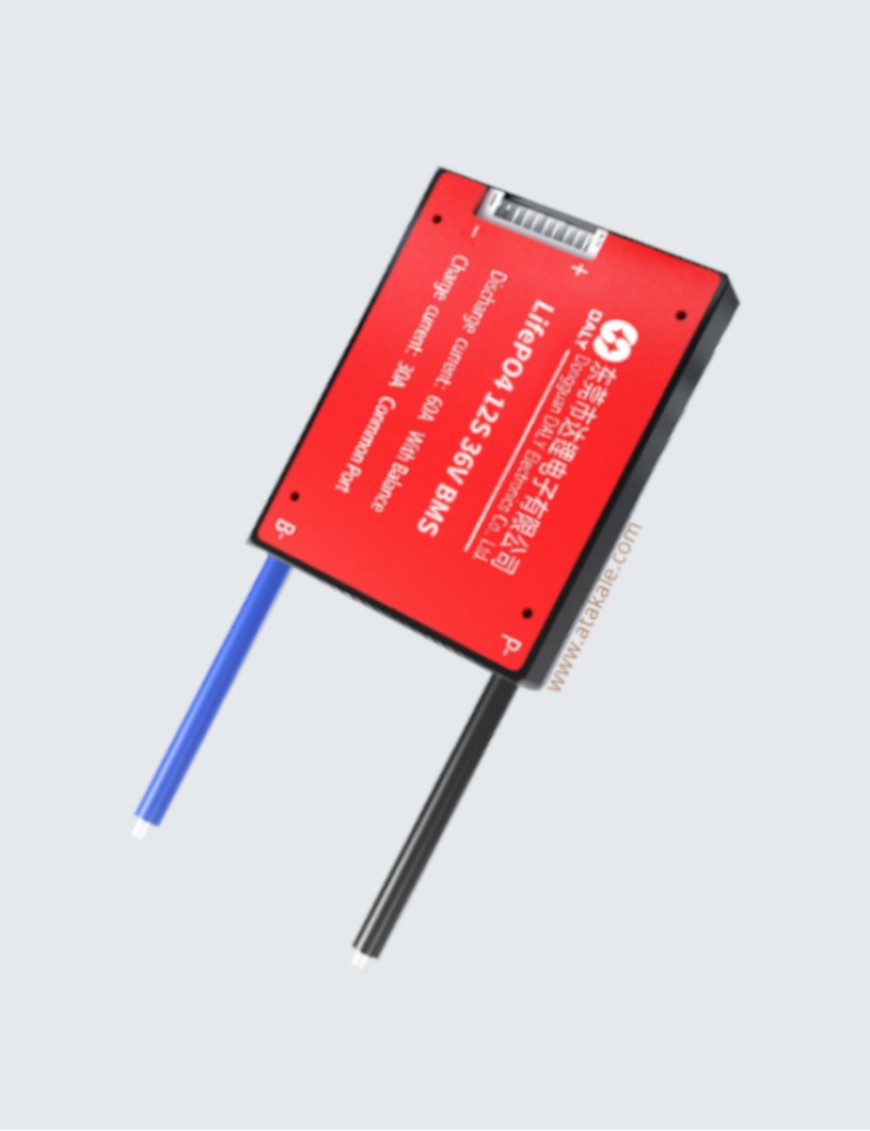 Daly 12S BMS 36V 60A LiFePo4  Lityum Elektrik Araç Bisiklet Scooter-Ortak Port 38.40Volt
