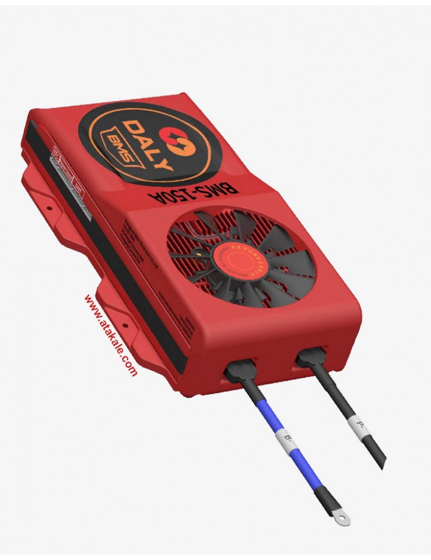 Daly 4S BMS 12V 150A LiFePo4 Akıllı Smart Fanlı Bluetooth Lityum Demir Fosfat Elektrik Araç -Ortak Port