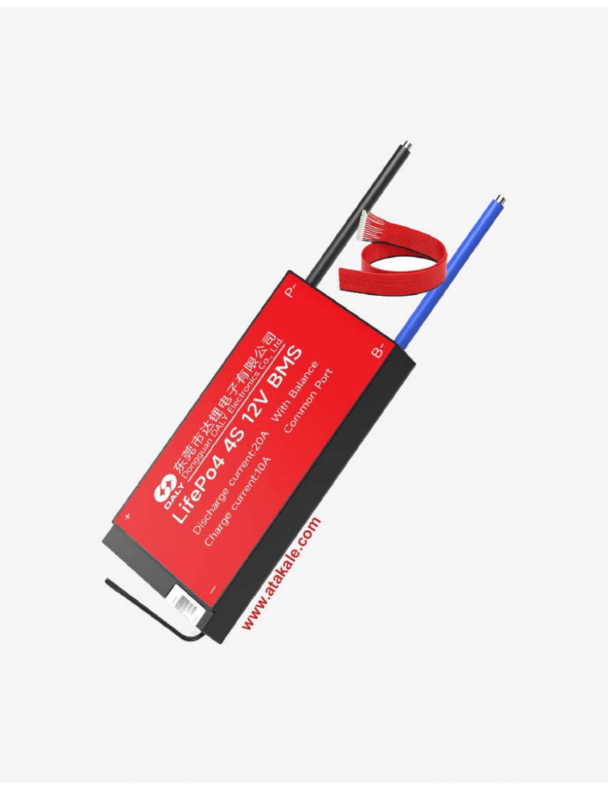 Daly 4S BMS 12V 20A LiFePo4  Lityum Elektrik Araç Bisiklet Scooter-Ortak Port