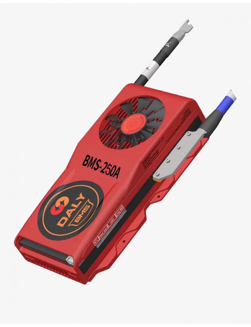 Daly 4S BMS 12V 250A LiFePo4 Akıllı Smart Fanlı Bluetooth Lityum Demir Fosfat Elektrik Araç -Ortak Port