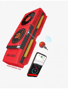 Daly 4S BMS 12V 300A LiFePo4 Akıllı Smart Fanlı Bluetooth Lityum Demir Fosfat Elektrik Araç -Ortak Port